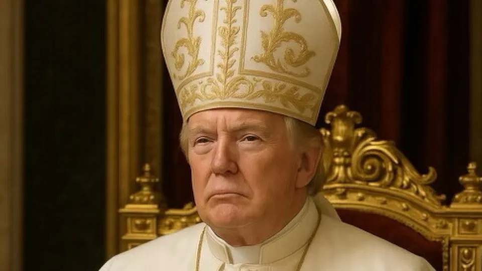Trump compartilha imagem vestido de Papa e gera críticas