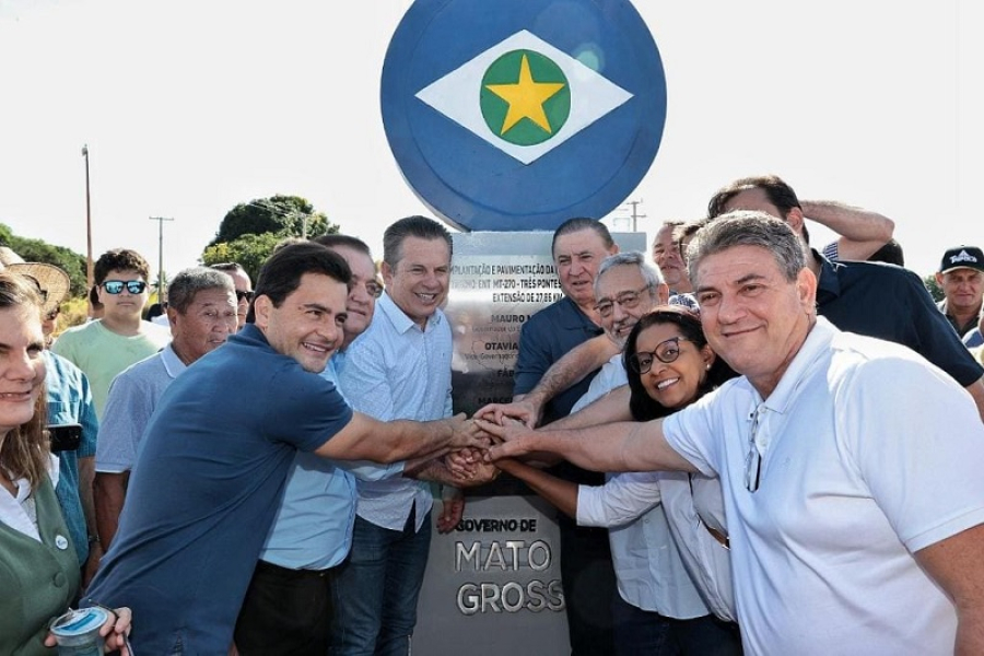 Em Rondonópolis Governo entrega 123 km de asfalto